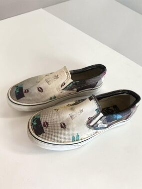 Vans Slip-On Pop Art Lips Shoes Girls 3.5 Womens 5 Graphic